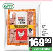 Spar IQF Chicken Mixed Portions-4Kg