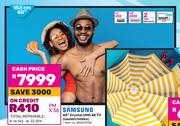 Samsung 152cm (60") Crystal UHD 4K TV UA60DU7000KX