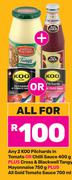 Koo Pilchards In Tomato Or Chilli Sauce-2 x 400g