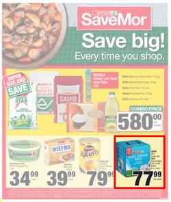 SPAR SAVEMOR EASTERN CAPE : Save Big (24 August - 5 September 2021) Valid in Alexandria, Dordrecht, Hogsback, Idutywa, Willowvale, Mooiplaas, Richmond, page 1