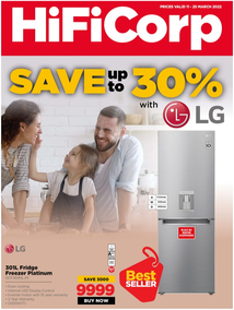 HiFi Corp : Save Up To 30% With LG (11 March - 25 March 2022)