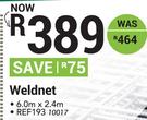 Weldnet 6.0m x 2.4m (Ref 193)
