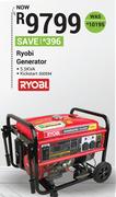 Ryobi 5.5KVA Kickstart Generator