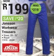 Jonsson Workwear Trousers (Royal)