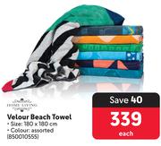 Home Living Velour Beach Towel