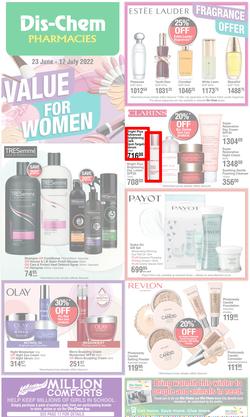 Dis-Chem : Value For Women (23 June - 17 July 2022), page 1