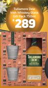 Tullamore Dew Irish Whiskey Glass Gift Pack-750ml
