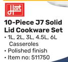 Hart 10-Piece J7 Solid Lid Cookware Set