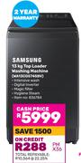 Samsung 13Kg Top Loader Washing Machine WA13CG5745BV