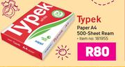 Typek Paper A4 500 Sheet Ream