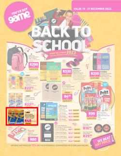 Game : Back To School (13 December - 27 December 2022), page 1