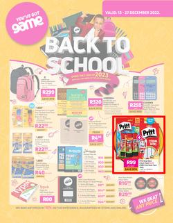 Game : Back To School (13 December - 27 December 2022), page 1