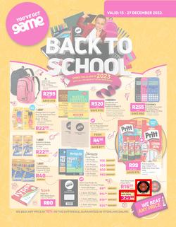 Game : Back To School (13 December - 27 December 2022), page 1