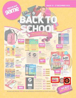 Game : Back To School (13 December - 27 December 2022), page 1