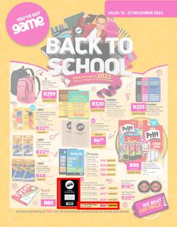 Game : Back To School (13 December - 27 December 2022), page 1