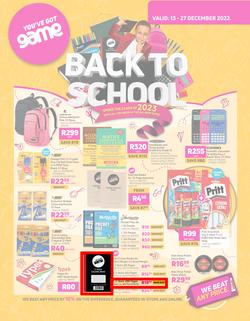 Game : Back To School (13 December - 27 December 2022), page 1