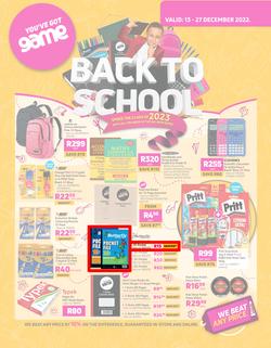 Game : Back To School (13 December - 27 December 2022), page 1