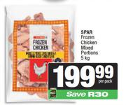 Spar Frozen Chicken Mixed Portions-5Kg Per Pack