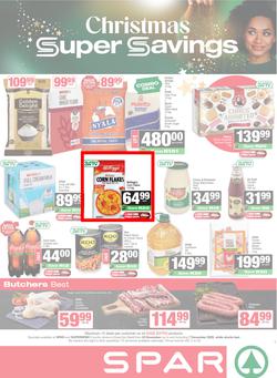 SPAR & SUPERSPAR KwaZulu-Natal Country : Christmas Super Savings (24 November - 07 December 2025), page 1