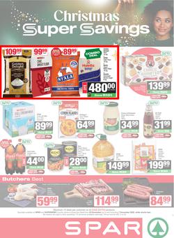 SPAR & SUPERSPAR KwaZulu-Natal Country : Christmas Super Savings (24 November - 07 December 2025), page 1