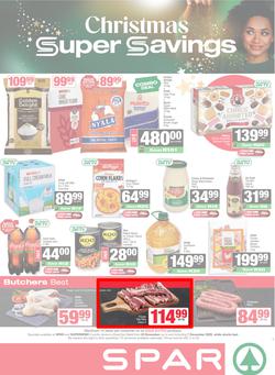 SPAR & SUPERSPAR KwaZulu-Natal Country : Christmas Super Savings (24 November - 07 December 2025), page 1