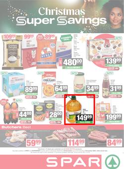 SPAR & SUPERSPAR KwaZulu-Natal Country : Christmas Super Savings (24 November - 07 December 2025), page 1