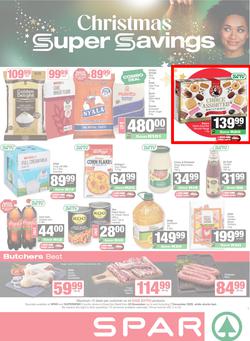 SPAR & SUPERSPAR KwaZulu-Natal Country : Christmas Super Savings (24 November - 07 December 2025), page 1