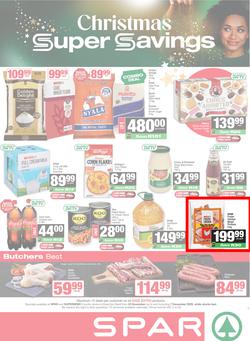 SPAR & SUPERSPAR KwaZulu-Natal Country : Christmas Super Savings (24 November - 07 December 2025), page 1