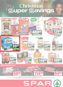 SPAR & SUPERSPAR KwaZulu-Natal Country : Christmas Super Savings (24 November - 07 December 2025), page 1