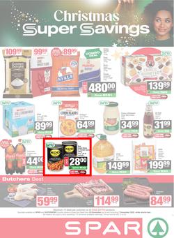 SPAR & SUPERSPAR KwaZulu-Natal Country : Christmas Super Savings (24 November - 07 December 2025), page 1
