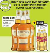 Three Ships Select Whisky-For 3 x 750ml
