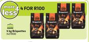 Campmaster Briquettes-For 4 x 4Kg