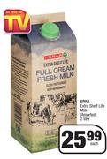 Spar Extra Shelf Life Milk (Assorted)-2 Litre Each