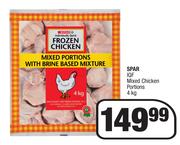 Spar IQF Mixed Chicken Portions-4kg
