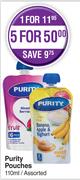 Purity Pouches Assorted-For 5 x 110ml