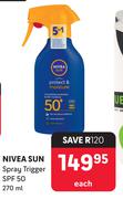 Nivea Sun Spray Trigger SPF 50-270ml Each