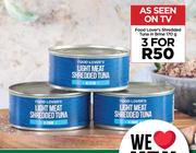 Food Lover's Shredded Tuna In Brine-For 3 x 170g