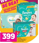Pampers Active Baby Pants Or Premium Mega Box (Assorted Sizes)-Each