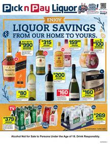 Pick n Pay : Liquor Savings (25 March - 07 April 2024)