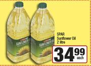 SPAR Sunflower Oil-2Ltr Each