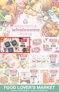 Food Lover's Market : Experience Wholesome Living (21 October - 27 October 2024), page 1