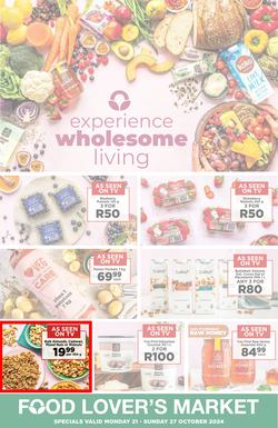 Food Lover's Market : Experience Wholesome Living (21 October - 27 October 2024), page 1