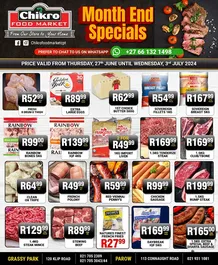 Chikro Food Market : Month End Specials (27 June - 03 July 2024)