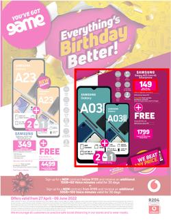 Game Cellular : Everything's Birthday Better (27 April - 06 June 2022), page 1