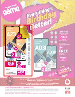 Game Cellular : Everything's Birthday Better (27 April - 06 June 2022), page 1