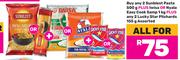 Sunblest Pasta 2x500g+Iwisa Or Nyala Easy Cook Samp 1Kg+Lucky Star Pilchards 2x155g-For All