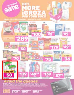Game SASSA : Get More iGroza For Your Buck (24 February - 08 March 2026), page 1