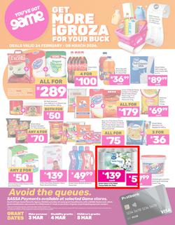 Game SASSA : Get More iGroza For Your Buck (24 February - 08 March 2026), page 1