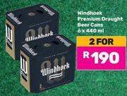 Windhoek Premium Draught Beer Cans-For 2 x 6x440ml