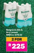 Belgravia Gin & Dry Lemon NRB-For 2 x 6x275ml